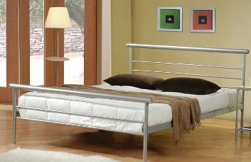 Coaster Silver Metal Full Platform Bed