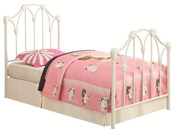 Coaster White Decorative Iron Twin Bed