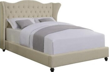 Coaster Newberg Beige Upholstered King Bed
