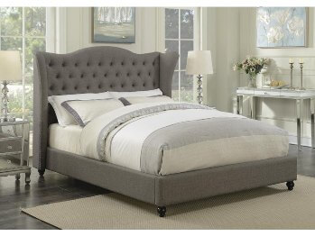 Coaster Elegant Silver Tweed Full Bed