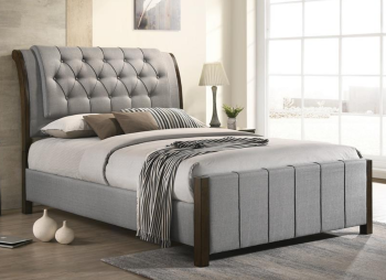 Coaster Dundee Grey Fabric Full Bed