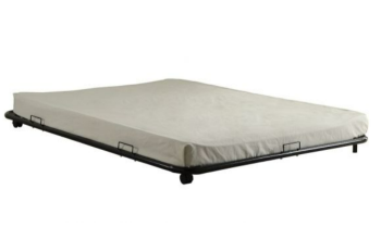Acme Cailyn Black Metal Rolling Trundle Bed Frame