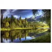 Yosemite Home Kenai River Tempered Glass Wall Art Panel