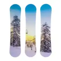 Yosemite Home Bluebird Day Skiing Tempered Glass Wall Art Panel