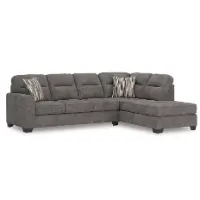 Ashley Orion Graphite 2-Piece Sectional with Right-Hand Chaise