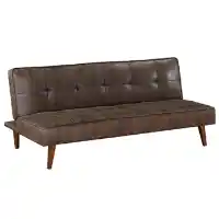 Coaster Dark Brown Microsuede Sofa Bed