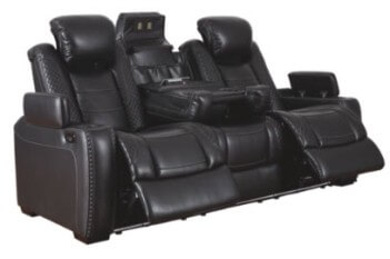 Ashley Disco Midnight Power Reclining Sofa (blemish)