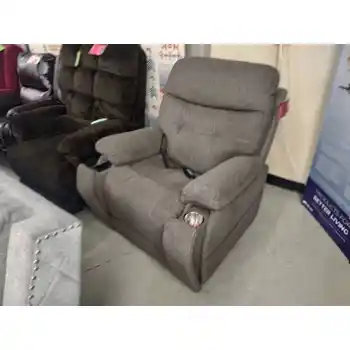 Mega Motion MM3712 Lay-Flat Lift Chair/Power Recliner in Mink with Cupholder, USB, Lumbar & Heat