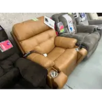 Mega Motion MM3815 Lay-Flat Lift Chair in Saddle with Cupholder, USB, Lumbar & Massage