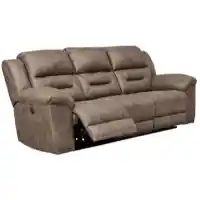 Ashley Rockland Fossil Microsuede Power Reclining Sofa