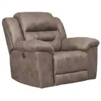 Ashley Rockland Fossil Microsuede Power Recliner