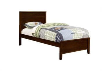 Coaster Cappuccino Finish Squared Twin Bed