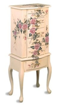 Coaster Floral Jewelry Armoire