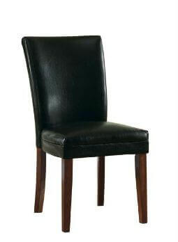 Coaster Black Faux Leather Dining Chairs (set of 2)