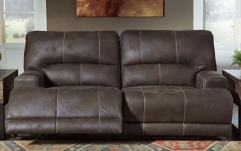 Ashley Kendall Power Reclining Sofa with Power Headrests