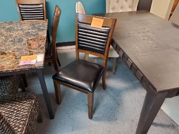 Homelegance Espresso & Black Side Chair