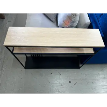 Stanley Ranger Black & Coastal Oak Console Table
