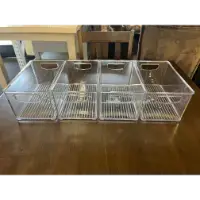 I-Design 4-Piece Clear Plastic Cubbies