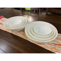 Mikasa Swirl White 4-Piece Serving Bowl Set