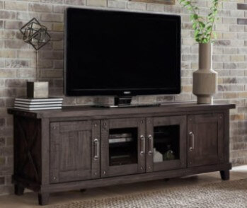 Modus Yosemite Cafe Long TV Stand with Glass Doors