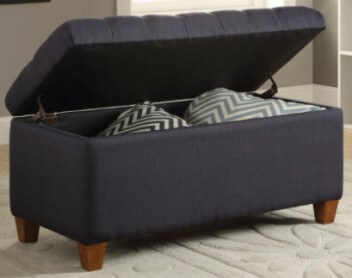 Coaster Navy Blue Storage Bench