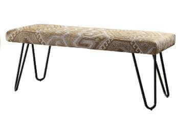 Coaster Desert Sand Bench with Hairpin Legs