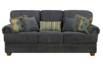 Coaster Colton Smokey Grey Fabric Sofa