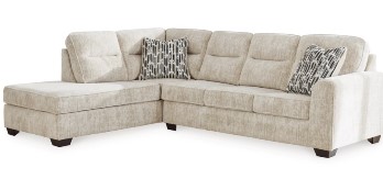 Ashley Larson Parchment Sectional with Left-Hand Chaise