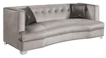 Coaster Georgia Silver Sofa