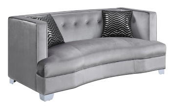 Coaster Georgia Silver Loveseat