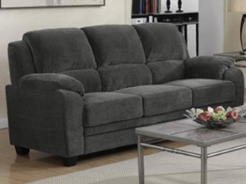 Coaster Lindsey Plush Charcoal Sofa