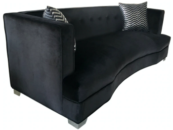Coaster Georgia Black Sofa