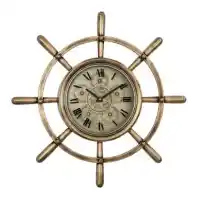 Yosemite Home Ship Wheel Wall Clock