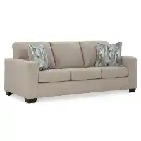 Ashley Delta Parchment Sofa with Queen Sleeper (blemished)