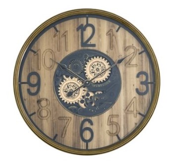 Yosemite Home Carved Gear Wall Clock