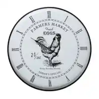 Yosemite Home Farmers Market 24-Inch Wall Clock