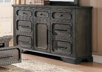 Homelegance Toulon Rustic Hardwood Dresser with Long Drawer Pulls