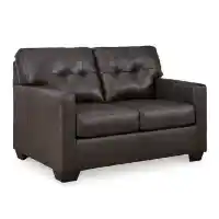 Ashley Bella Storm Leather Loveseat