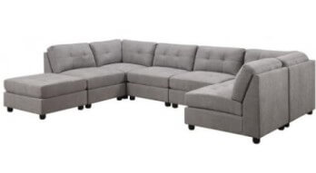 Coaster Claude Dove 7-Piece Sectional