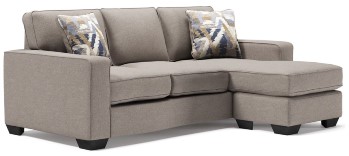 Ashley Garrison Stone Sofa with Reversible Chaise