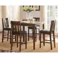 Homelegance Delmar Counter-Height Dining Set with 4 Barstools