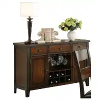 Homelegance Mantello Sideboard with Wine Rack
