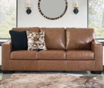 Ashley Bolero Caramel Leather Sofa