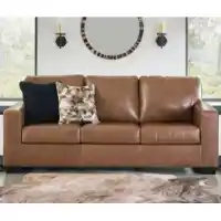 Ashley Bolero Caramel Leather Sofa