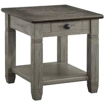 Homelegance Granby Distressed Grey End Table
