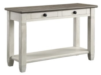Homelegance Granby Distressed White Console Table