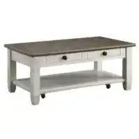 Homelegance Granby Distressed White Coffee Table