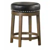 Homelegance Westby Brown & Black Swivel Barstool