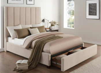 Homelegance Neunan Beige King Storage Bed