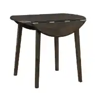 Homelegance Rutland Cappuccino Finish Round Drop-Leaf Dining Table
